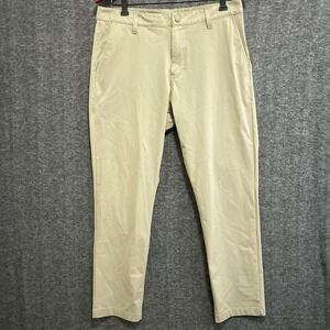 Rhone Commuter Pants Mens 32x28 Beige Slim Chino Performance Golf Stretch Office